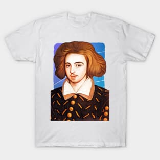 English Playwright Christopher Marlowe illustration T-Shirt